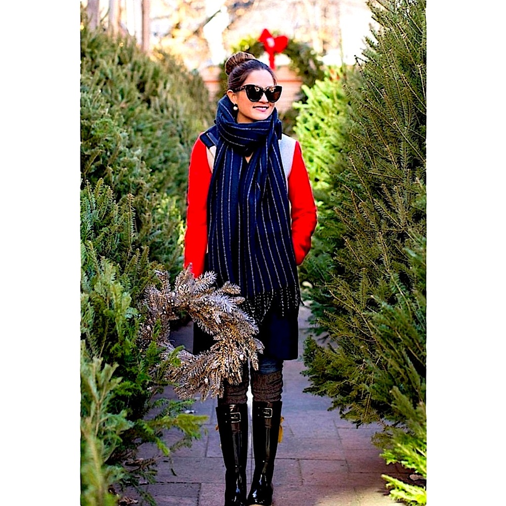 NWOT J.CREW High Collar Color Block Wool Coat Huge Blogger Fav.